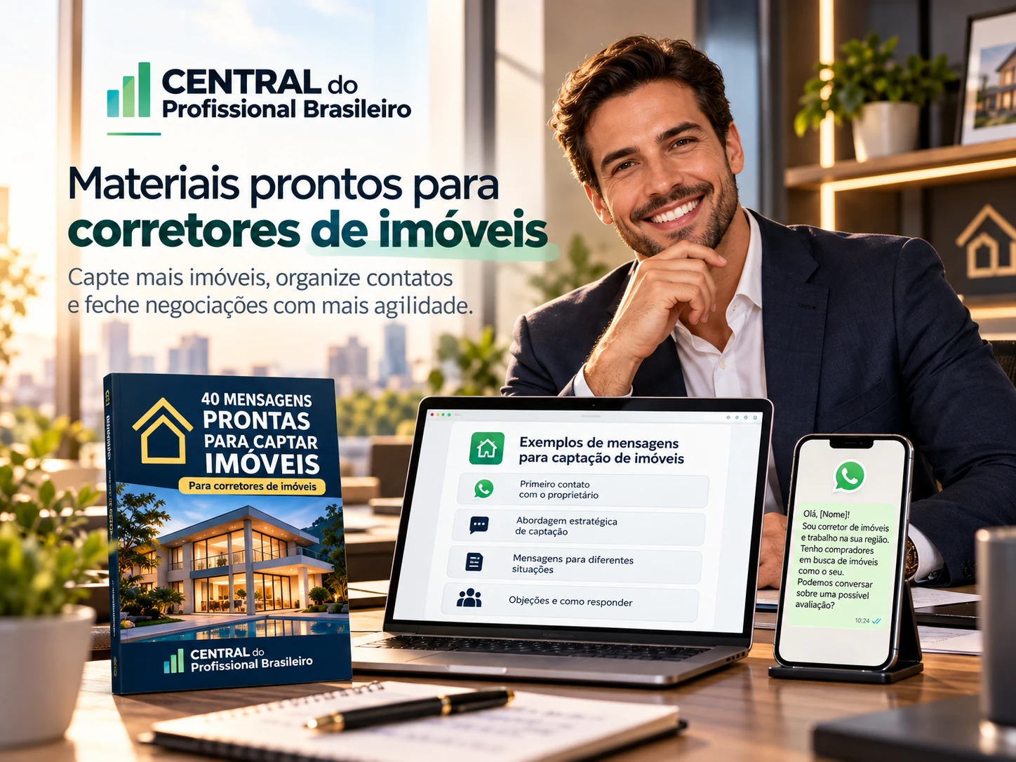 40 Mensagens Prontas para Captar Imóveis